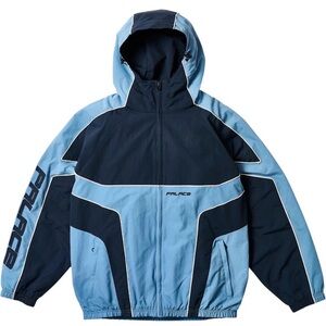 PALACE Navy and Light Blue Hooded Jacket